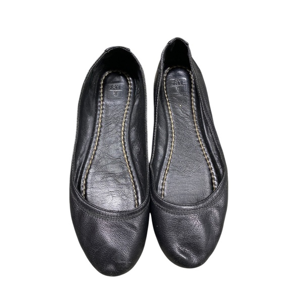 Frye Shoes - Frye Black Leather Ballet Flats